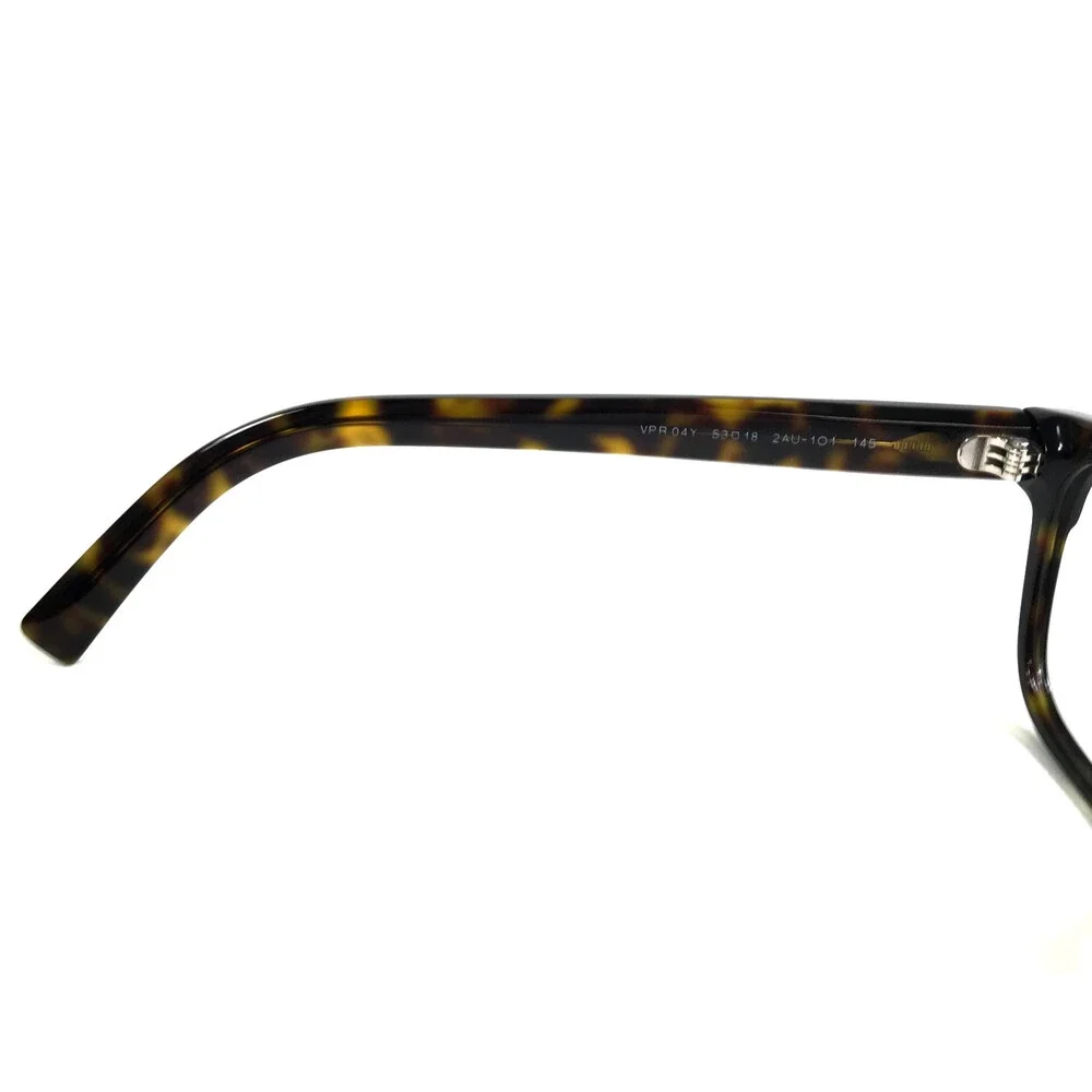 Prada Eyeglasses Frames VPR04Y 2AU-1O1 Havana Tortoise Brown Square 53-18-145